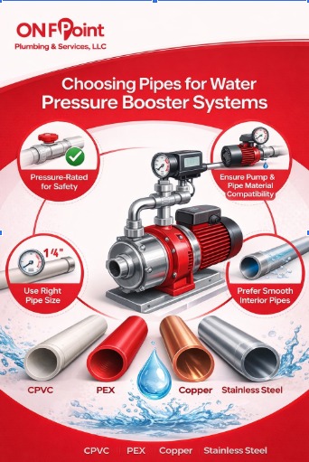 What Pipes to Use for Plumbing a Water Pressure Booster
